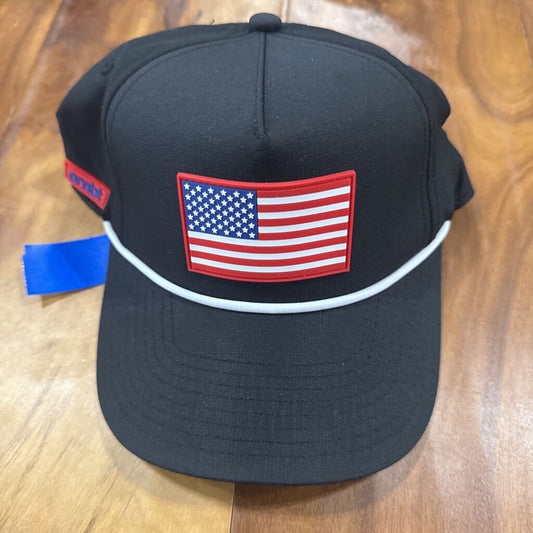 COMBAT IRON FLAG HAT ,BLK