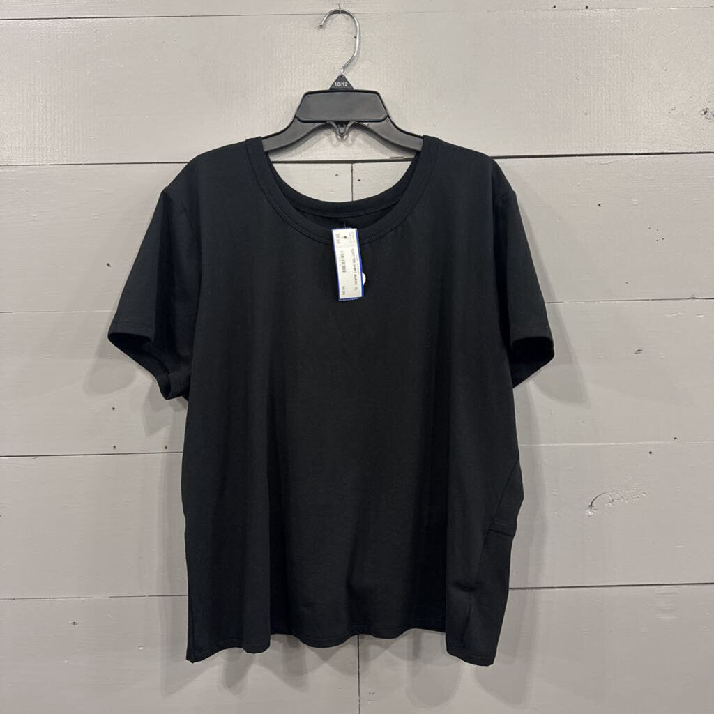 FREELY,*SOFT TEE SHIRT,BLACK ,XL