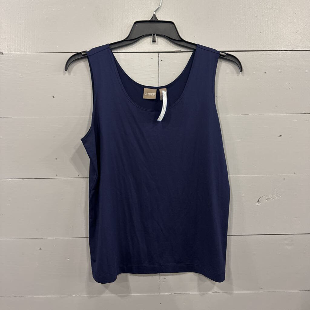 *SOFT TANK TOP,NAVY,2