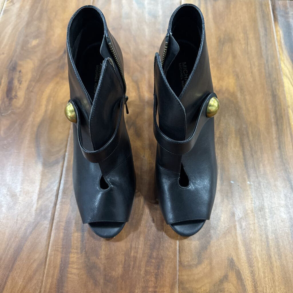 MICHEAL KORS,*HIGH HEELS OPEN TOE,BLK,9