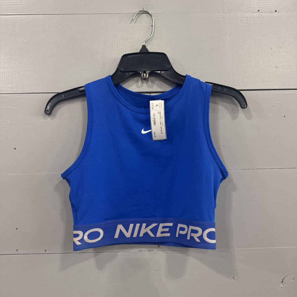 NIKE PRO,NIKE PRO TANK TOP,BLUE,XS
