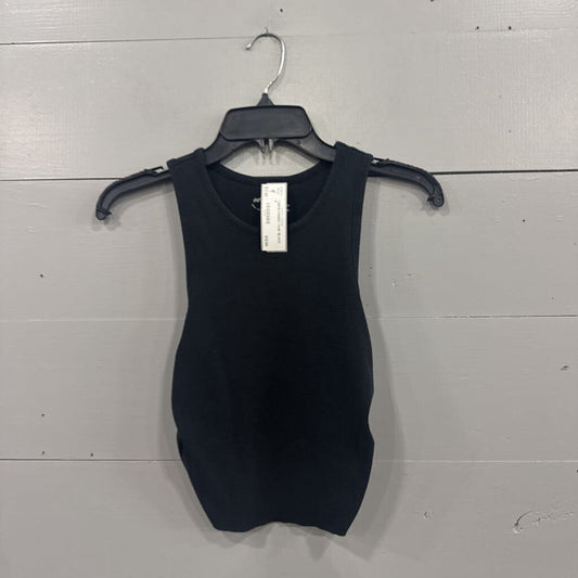 AERIE,*AERIE RIBBED TANK,BLACK ,S
