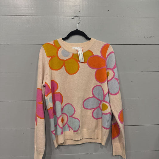 THML,FLORAL SWEATER,MULTI,L