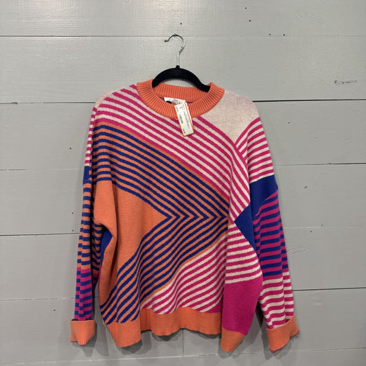 THML,STRIPE SWEATER,MULTI,L