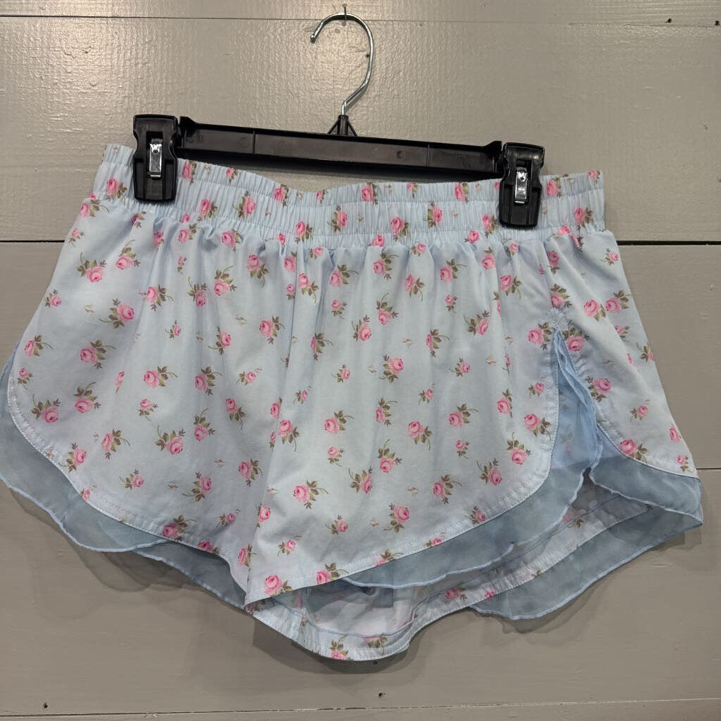 *ROSE ATHLETIC SHORTS,BLUE ,L