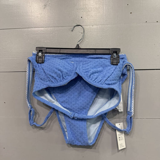 CUPSHE,*NWT TERRY CLOTH BIKINI,BLUE ,M