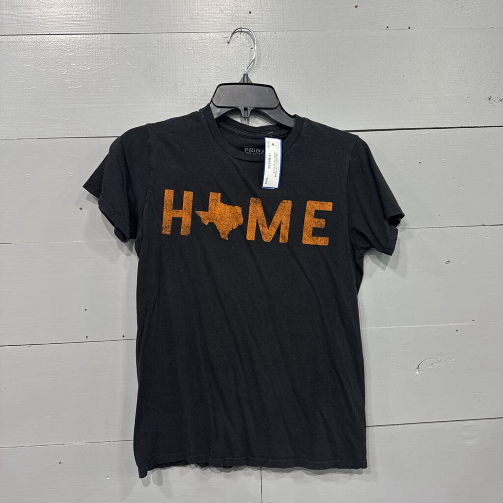 THE PRINT SHOP,*UNIVERSITY OF TEXAS HOME TEE,BLACK,S