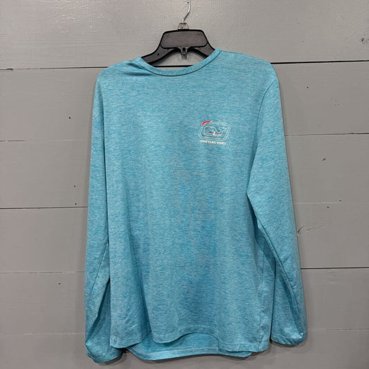 VINEYARD VINES,VV ACTIVE TOP ,BLUE ,M