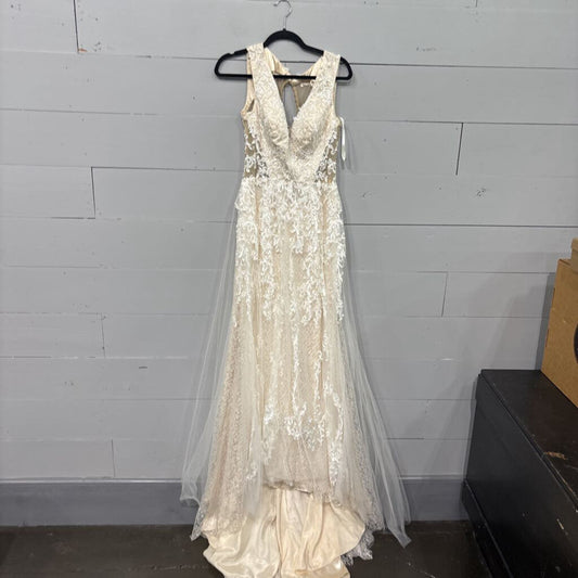 GALINA SIGNATURE, FORMAL LACE WEDDING DRESS ,IVORY,2