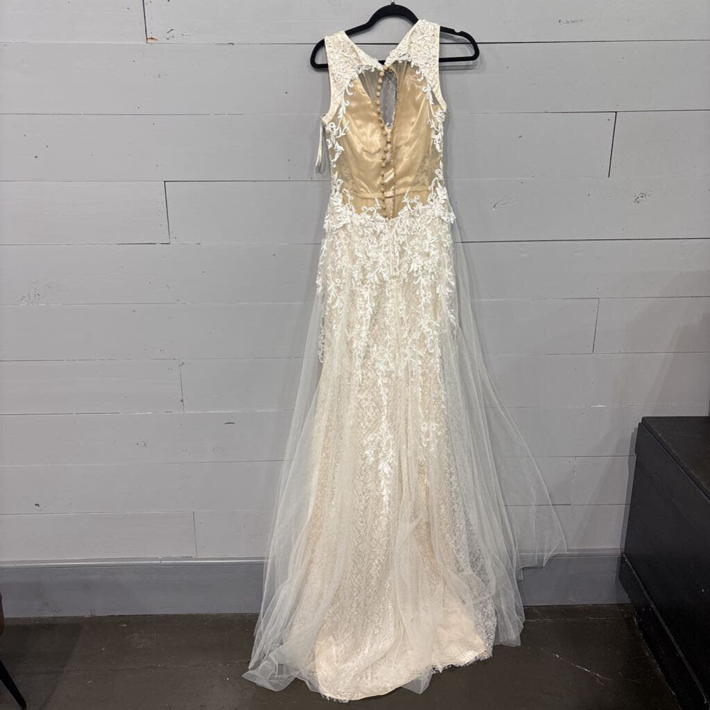 GALINA SIGNATURE, FORMAL LACE WEDDING DRESS ,IVORY,2