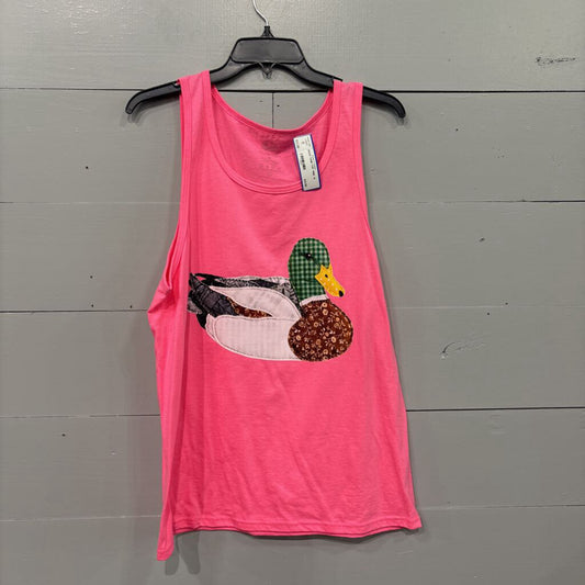DUCK TANK TOP ,PINK ,M