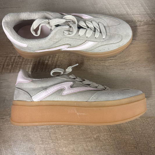 SEAVEES,TRENDY SNEAKER,GRN WHT BLUE,8