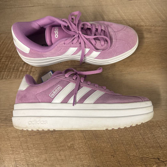 ADIDAS,TRENDY PLATFORM SNEAKER,PINK WHT ,7.5