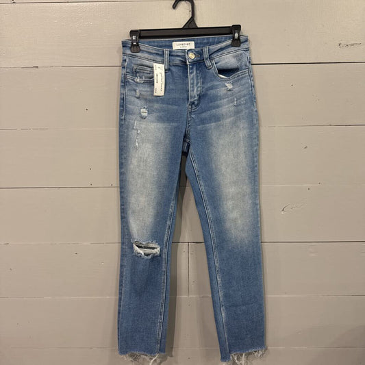 VERVET,*DENIM ANKLE JEANS,BLUE ,26