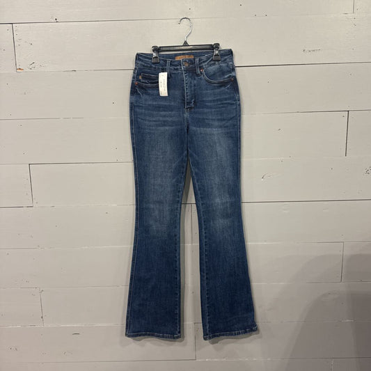 JUDY BLUE,*DENIM BOOT CUT SLIM JEANS,BLUE ,25