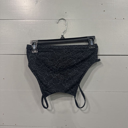 LULUEMON, LULU ACTIVE SPORTS BRA,BLK GRY,6