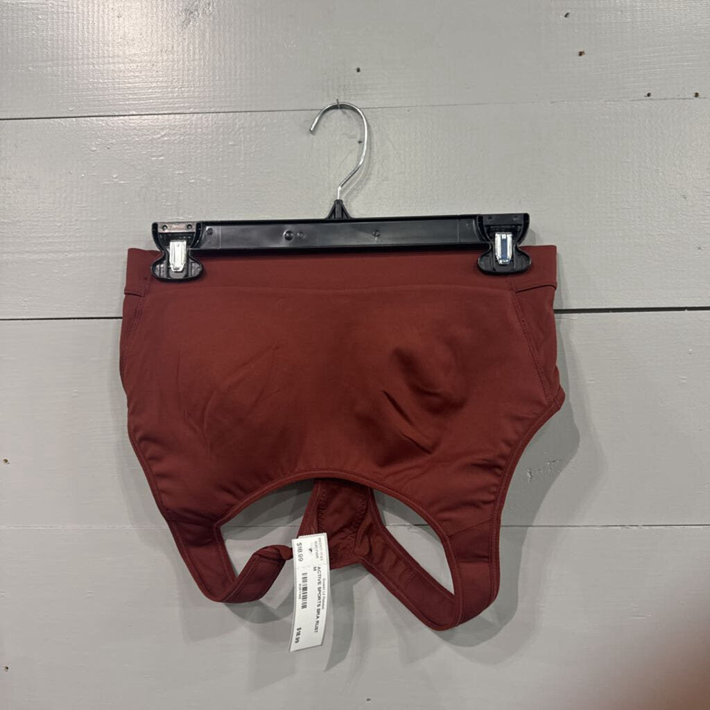 ATHLETA, ACTIVE SPORTS BRA,RUST,M
