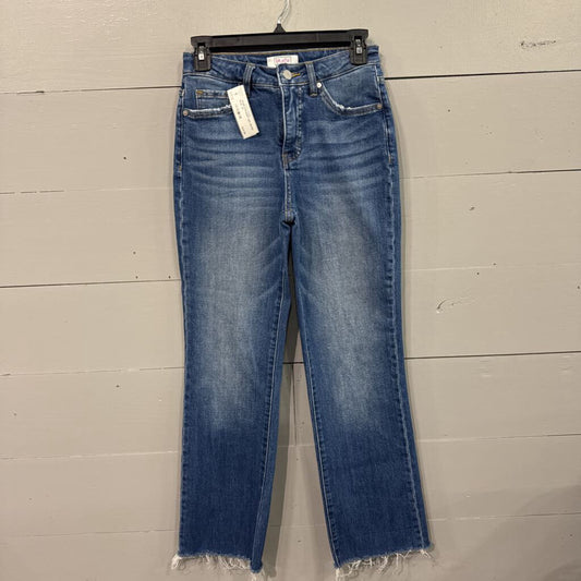 MOCO,*DENIM STRAIGHT LEG JEANS,BLUE ,26