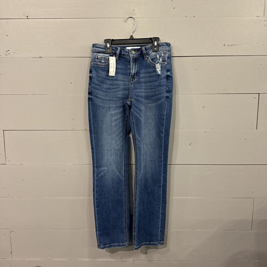 MICA,*DENIM STRAIGHT SKINNY JEANS,BLUE ,26