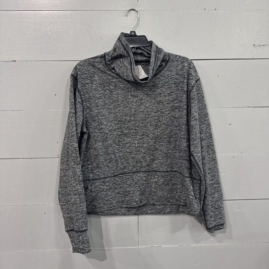 LULUEMON,LULULEMON PULLOVER SWEATER,GRY BLK ,8