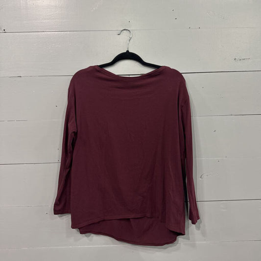 LULUEMON,LULULEMON DROPTAIL TOP ,MAROON,6