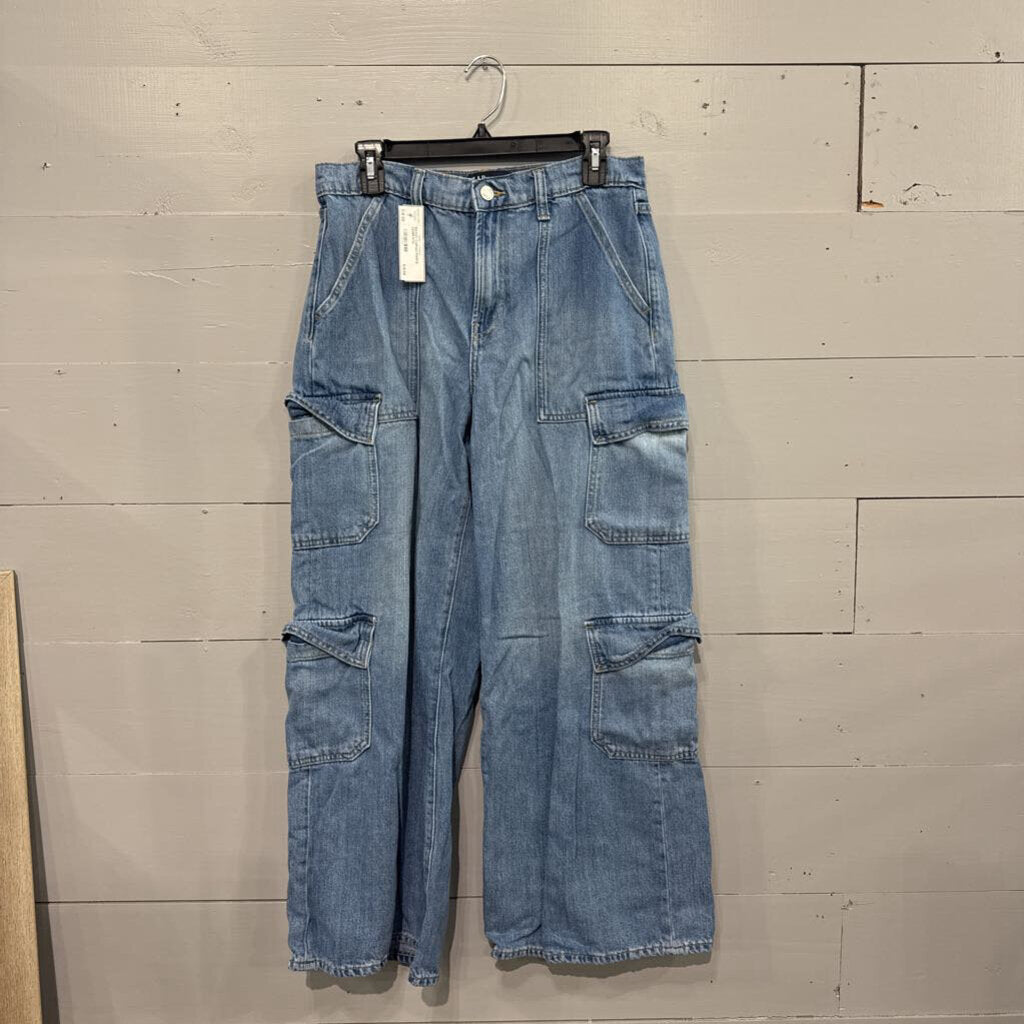 GAP,BAGGY CARGO PANTS,DENIM,6/28
