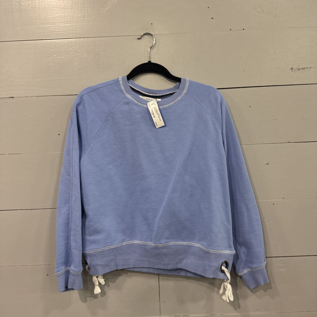 MER SEA,TYE SIDE SWEATER TOP ,BLUE WHT,L