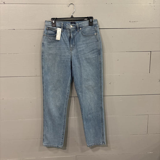 J.CREW,DENIM ANKLE STRAIGHT ,BLUE ,28