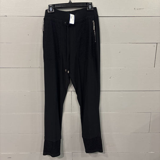 JOSEPH RIBBKOFF,MESH TRIM LOUNGEPANT,BLK ,L