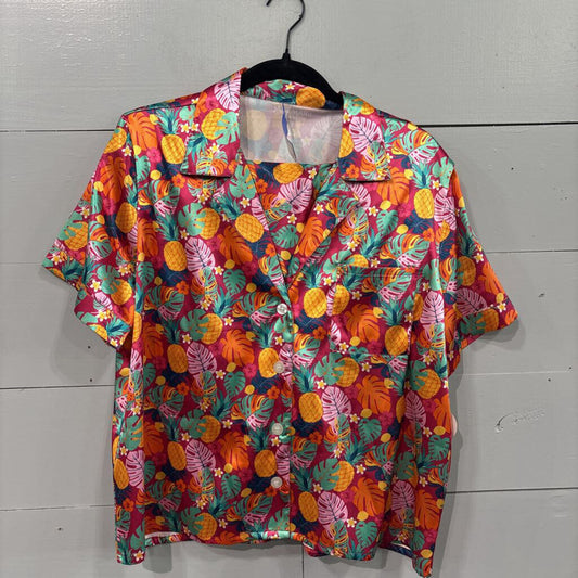 JANE MARIE,NWT 2PC SHORT TOP SET ,MULTI,L