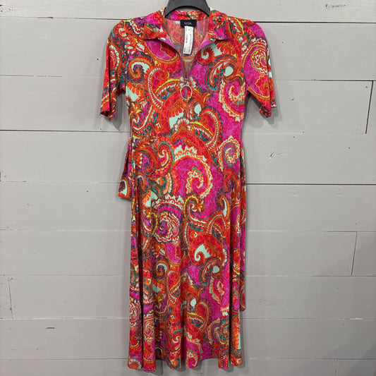 MSK,BRIGHT ABSTRACT,HOT PINK,S