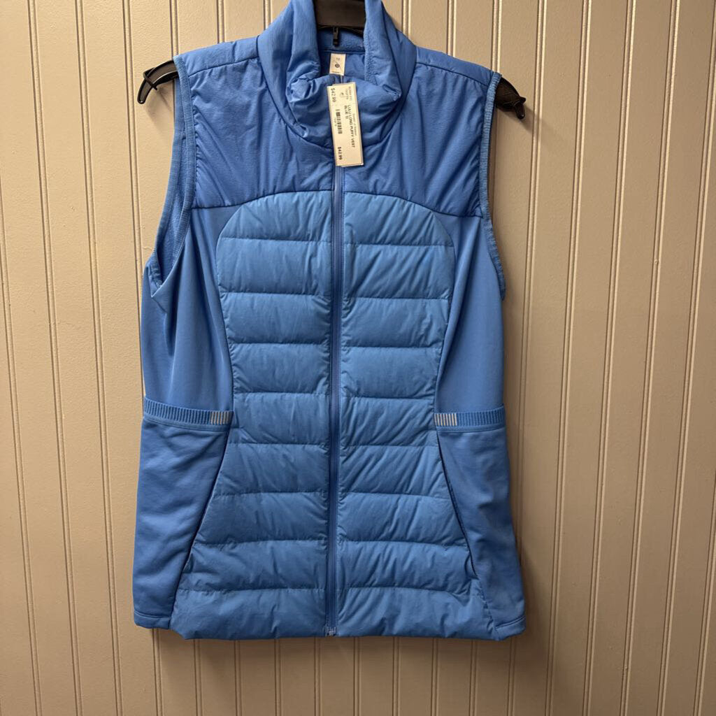 LULULEMON,LULU LONG PUFFY VEST,BLUE,12