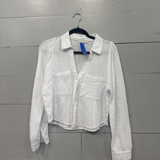 ZSUPPLY,WAFFLE TOP ,WHT ,S