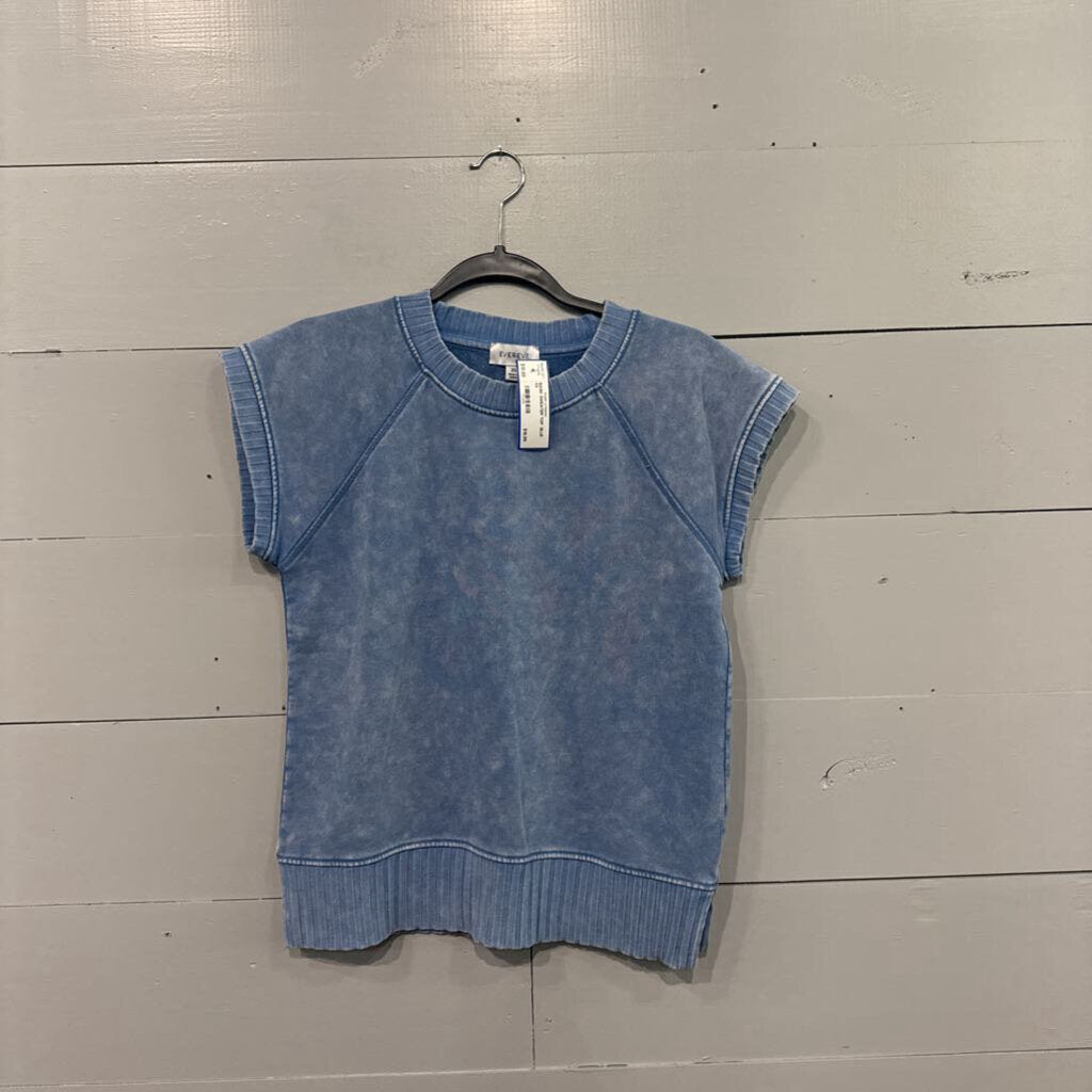 EVEREVE,BASIC SWEATER TOP ,BLUE,XS