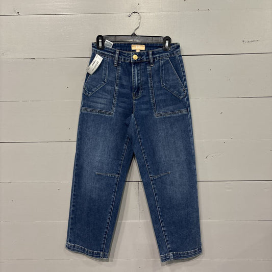 KUT FROM THE CLOTH,*DENIM (ASHTIN) BARREL JEANS,BLUE ,0