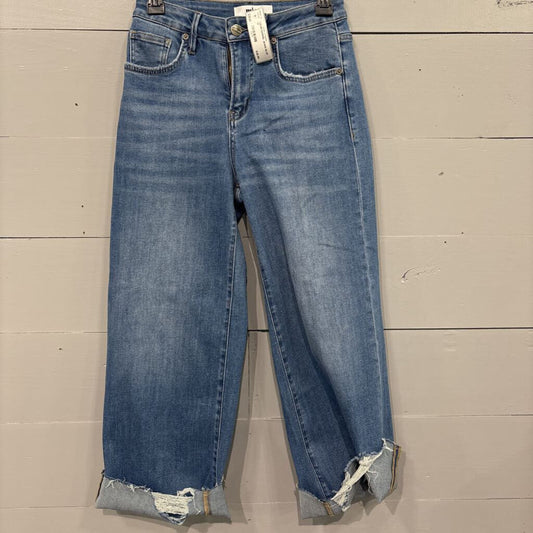 MICA,*DENIM BARREL JEANS,BLUE ,25