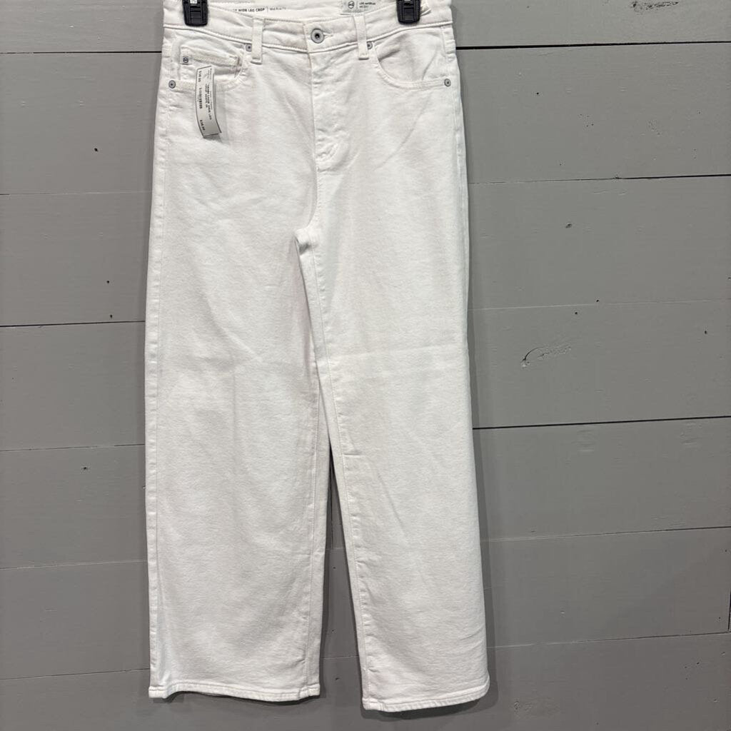 AG DENIM,*DENIM SAIGE WIDE LEG CROP,WHITE,25