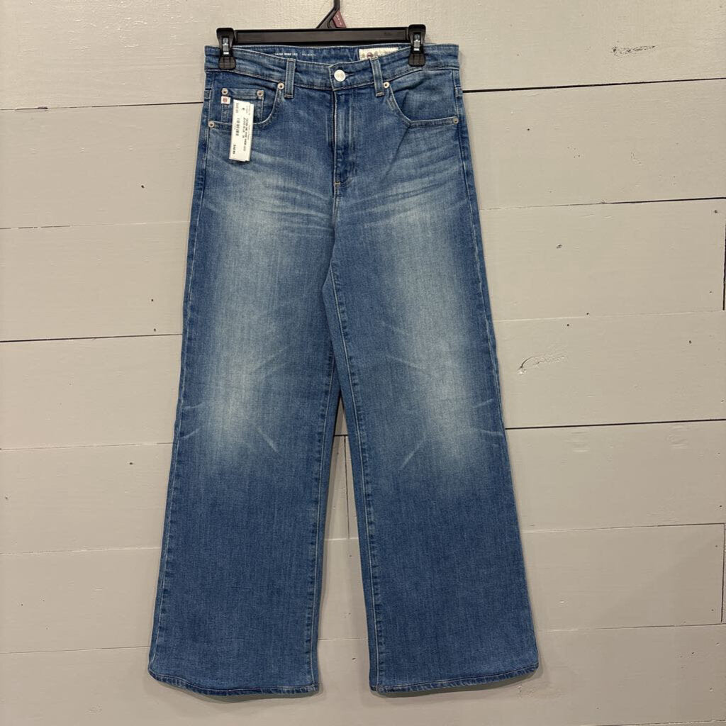 AG DENIM,*DENIM MID RISE WIDE LEG JEANS,BLUE ,26