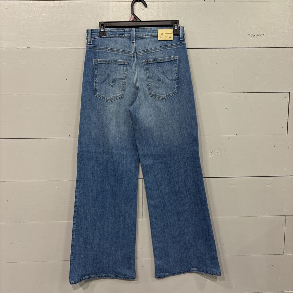 AG DENIM,*DENIM MID RISE WIDE LEG JEANS,BLUE ,26