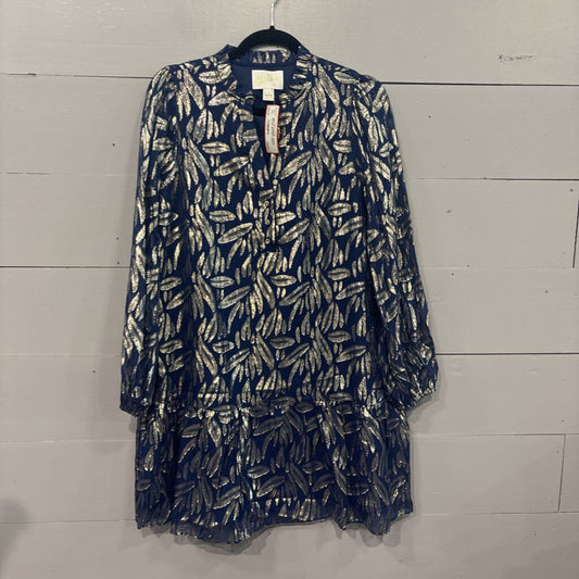 LILLY PULITZER,NEW LP SHIMMER DRESS RETAIL $248,NVY GOLD,4