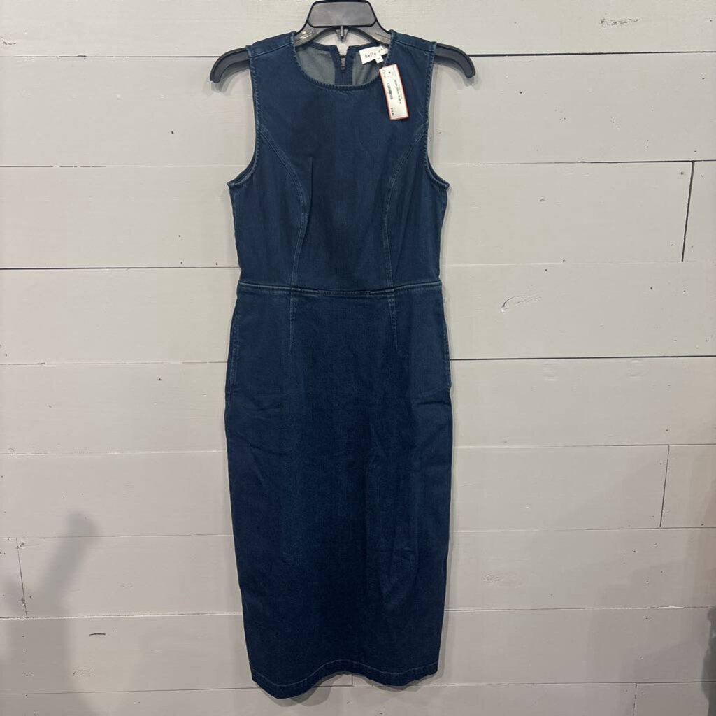 BELLA DAHL,DENIM DRESS,BLUE,M