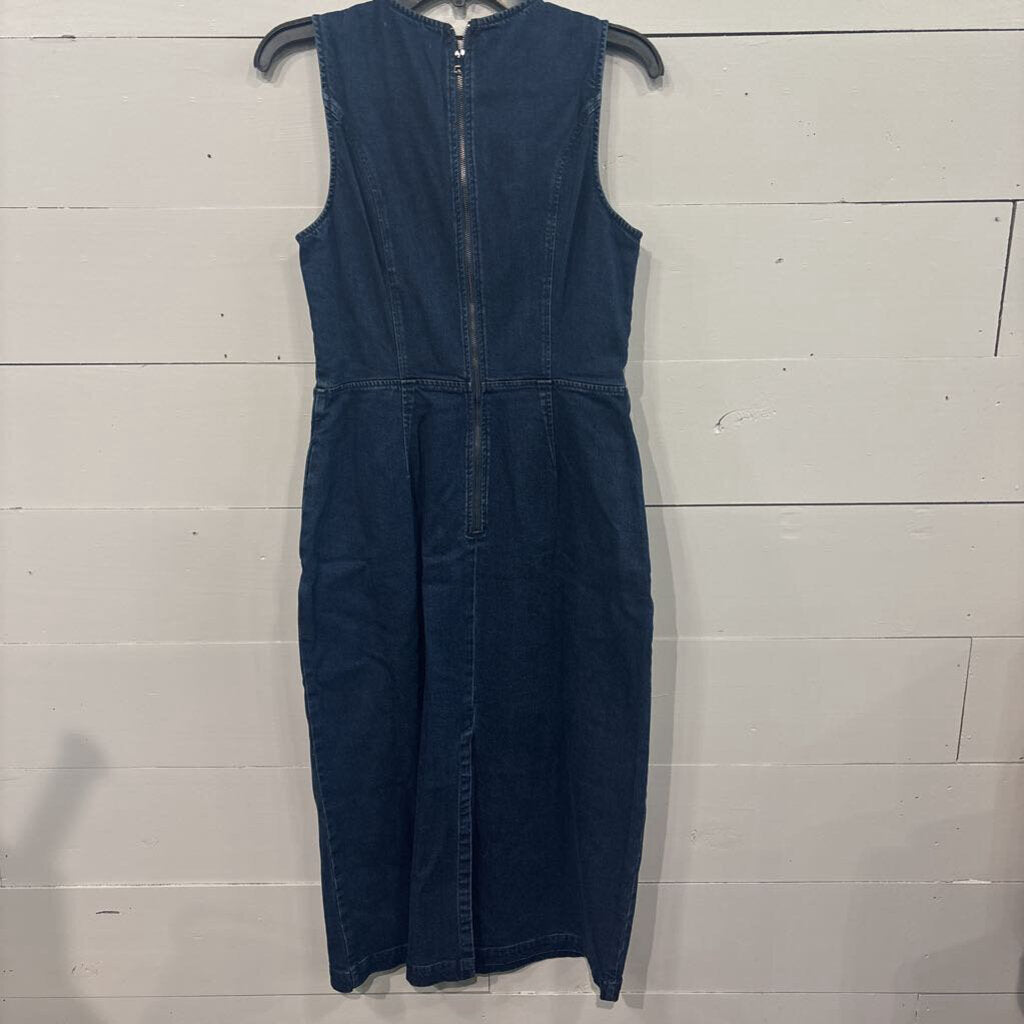 BELLA DAHL,DENIM DRESS,BLUE,M