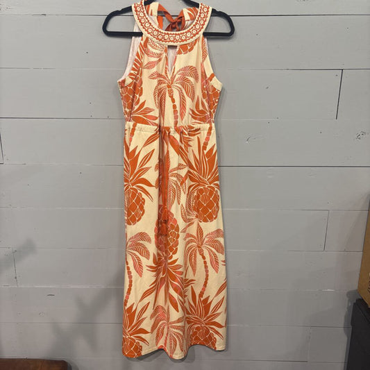 SPARTINA,TROPICAL MAXI DRESS,ORG IVORY,S