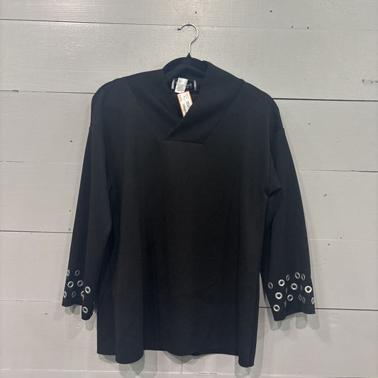 JOSEPH RIBBKOFF,NEW JR STUD TOP ,BLK SILVER,6