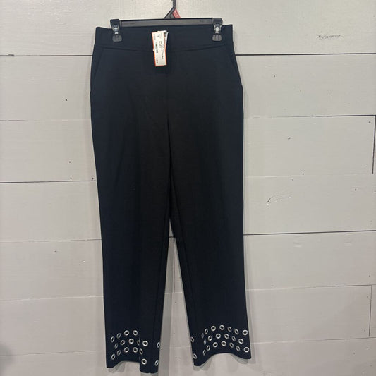 JOSEPH RIBKOFF,NEW JR STUD PANT,BLK SILVER,6