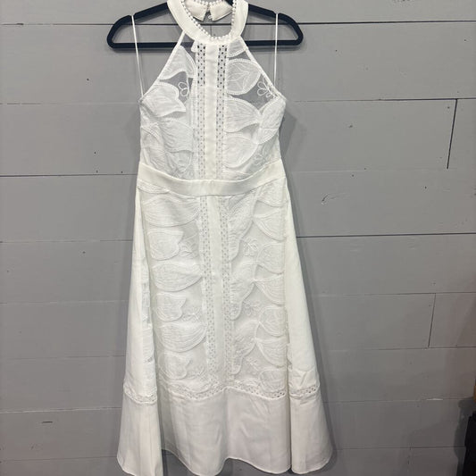 ENDLESS BLU,NEW EYELET DRESS,WHT,L