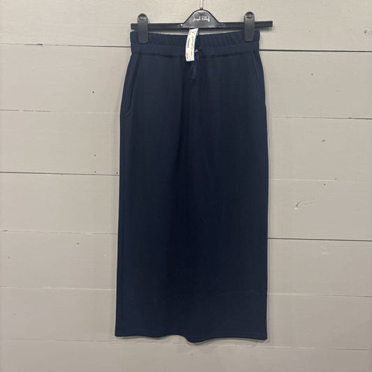 JOSEPH RIBKOFF,JR MAXI SKIRT ,NVY GOLD,XS
