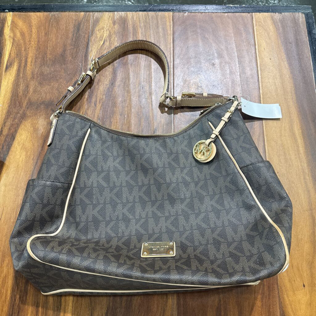 MICHAEL KORS,OVER SHOULDER HANDBAG,BR/CR