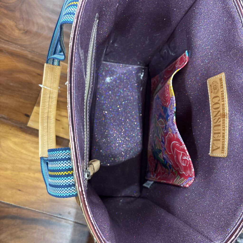 CONSUELA,NEW EVADNEY TOTE RETAIL $255,GOLD