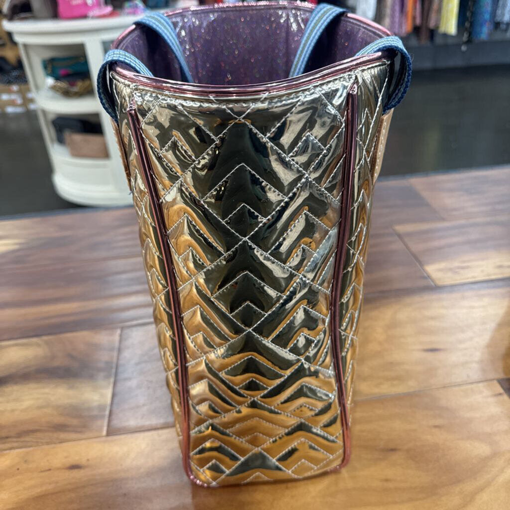 CONSUELA,NEW EVADNEY TOTE RETAIL $255,GOLD